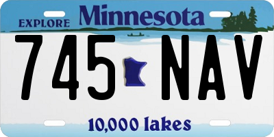 MN license plate 745NAV