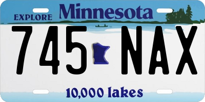 MN license plate 745NAX