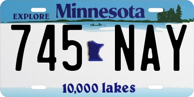 MN license plate 745NAY
