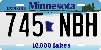 MN license plate 745NBH
