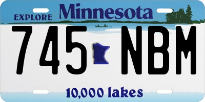 MN license plate 745NBM