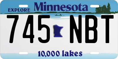 MN license plate 745NBT
