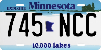 MN license plate 745NCC