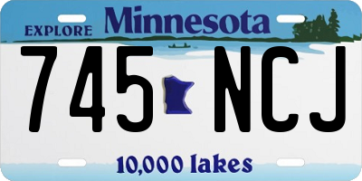 MN license plate 745NCJ