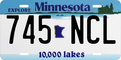 MN license plate 745NCL