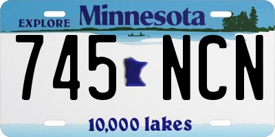 MN license plate 745NCN