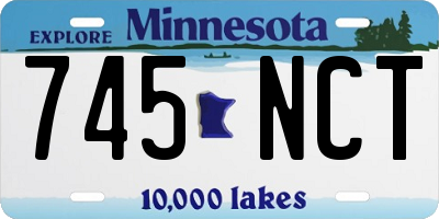MN license plate 745NCT