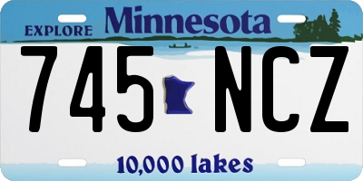 MN license plate 745NCZ