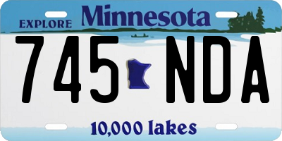 MN license plate 745NDA