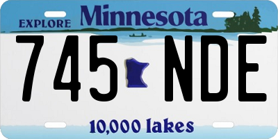MN license plate 745NDE