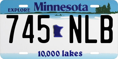 MN license plate 745NLB