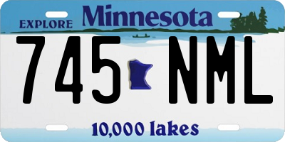 MN license plate 745NML