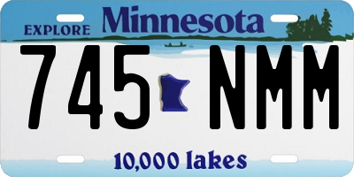 MN license plate 745NMM