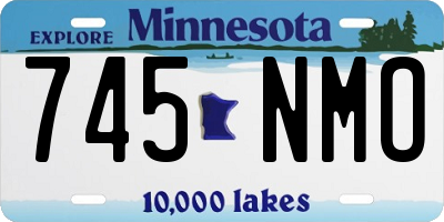 MN license plate 745NMO