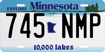 MN license plate 745NMP