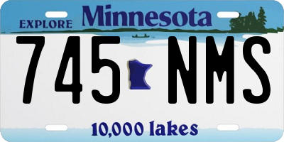 MN license plate 745NMS