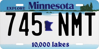 MN license plate 745NMT