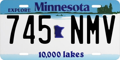 MN license plate 745NMV