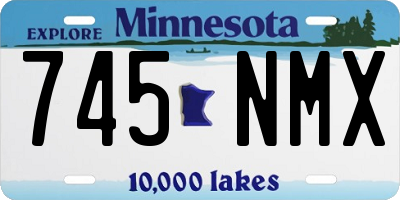 MN license plate 745NMX