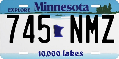 MN license plate 745NMZ