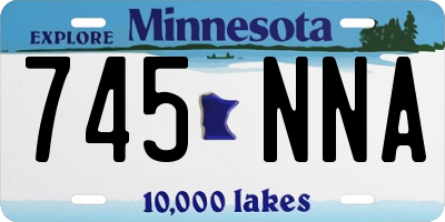 MN license plate 745NNA