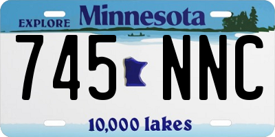MN license plate 745NNC