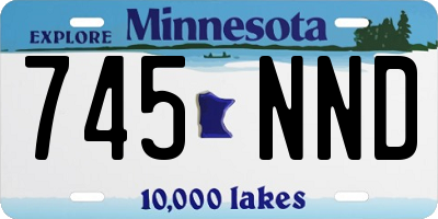MN license plate 745NND