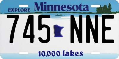 MN license plate 745NNE