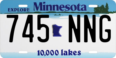 MN license plate 745NNG