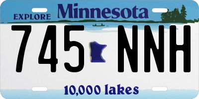 MN license plate 745NNH