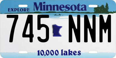MN license plate 745NNM