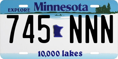 MN license plate 745NNN
