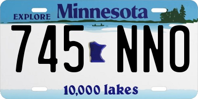 MN license plate 745NNO