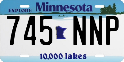 MN license plate 745NNP