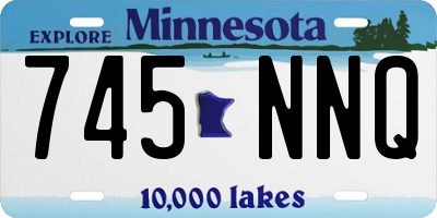 MN license plate 745NNQ