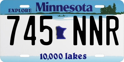 MN license plate 745NNR