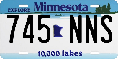 MN license plate 745NNS