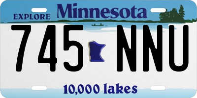 MN license plate 745NNU