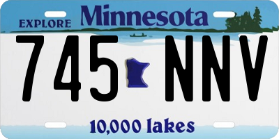 MN license plate 745NNV