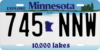 MN license plate 745NNW