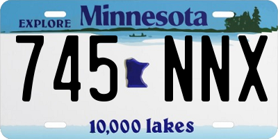 MN license plate 745NNX