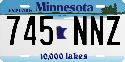 MN license plate 745NNZ