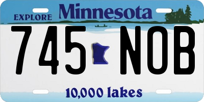 MN license plate 745NOB