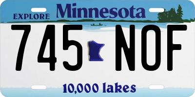 MN license plate 745NOF