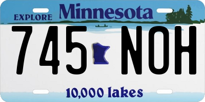 MN license plate 745NOH