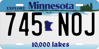 MN license plate 745NOJ