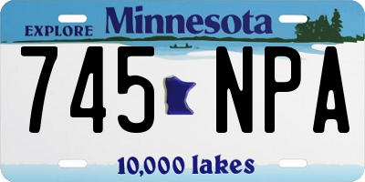 MN license plate 745NPA