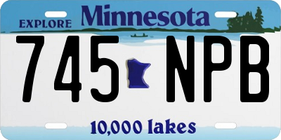 MN license plate 745NPB