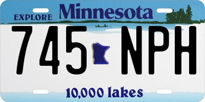 MN license plate 745NPH