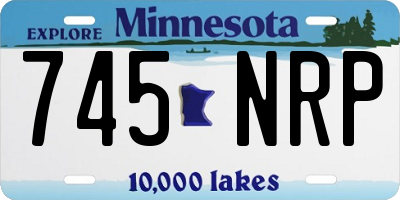 MN license plate 745NRP